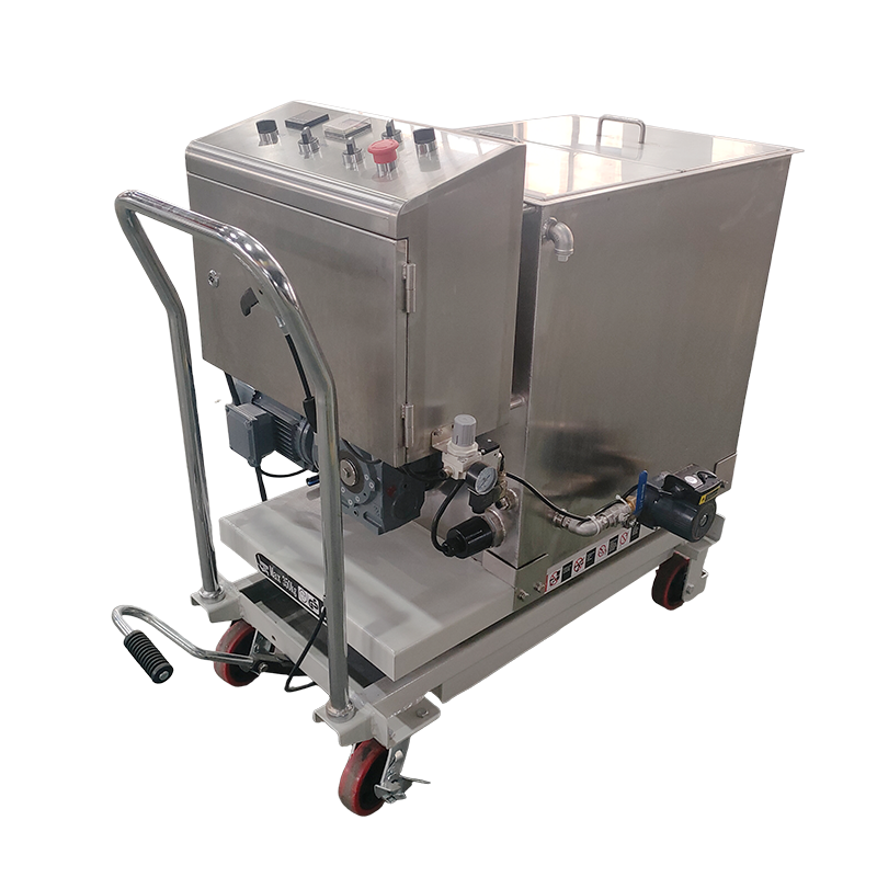 Chocolade mobiele spuitmachine