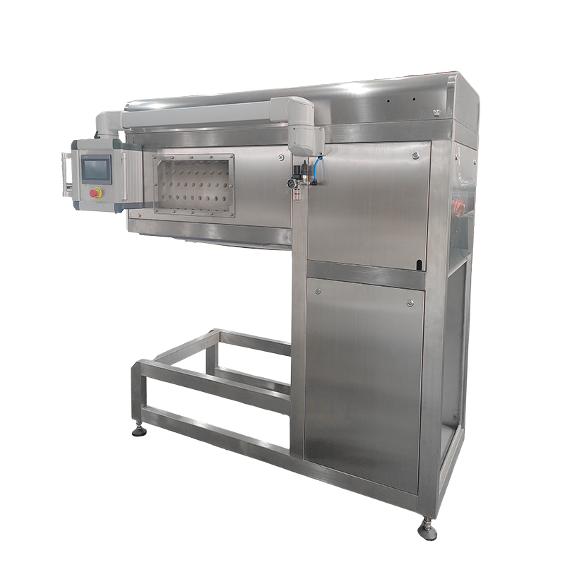 Machine voor het vormen van chocoladenootballen